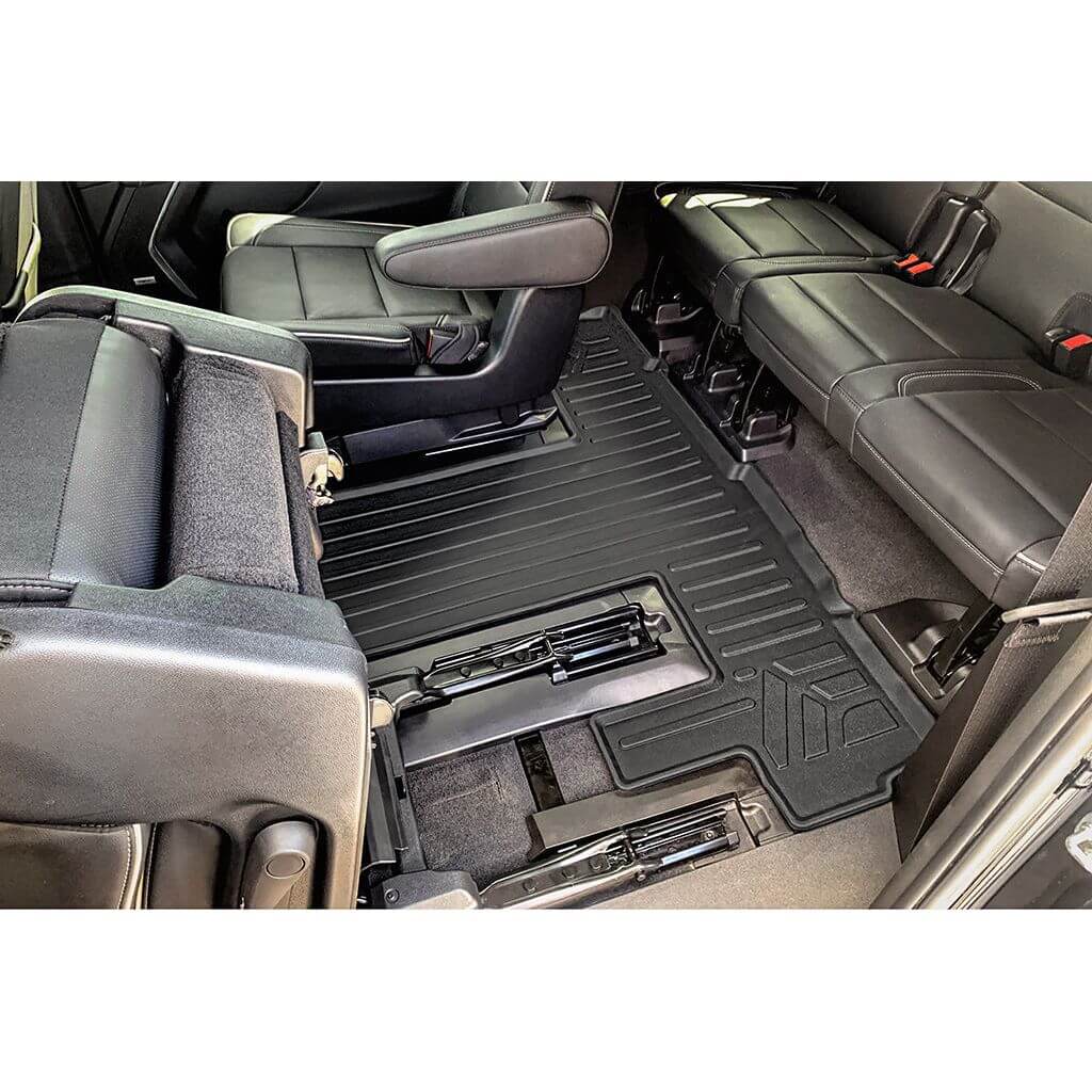SMARTLINER Custom Fit Floor Liners For 2021-2025 Chevrolet Suburban with 2nd Row Bucket Seats