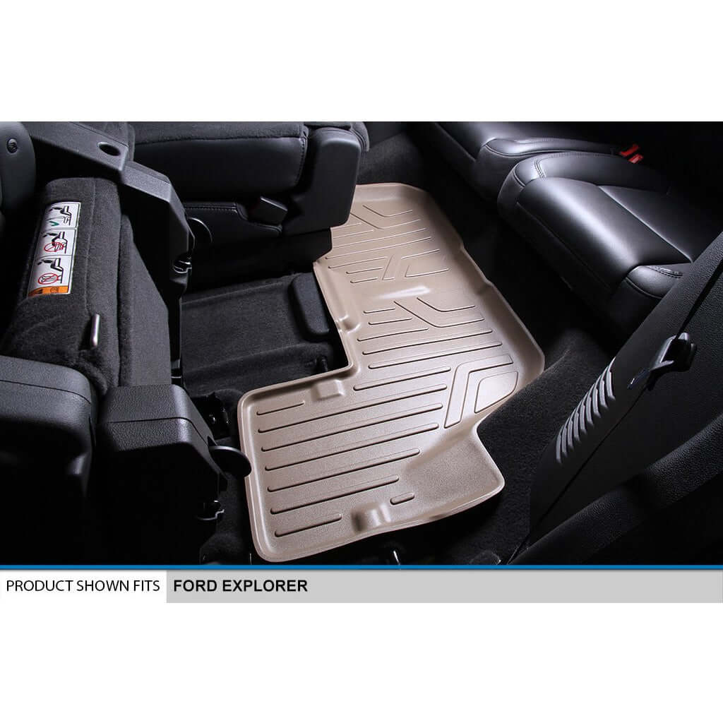 SMARTLINER Custom Fit Floor Liners For 2015-2016 Ford Explorer with 2nd Row Center Console