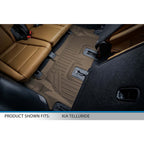 SMARTLINER Custom Fit Floor Liners For 2020-2025 Kia Telluride with 2nd Row Bucket Seats With Center Console