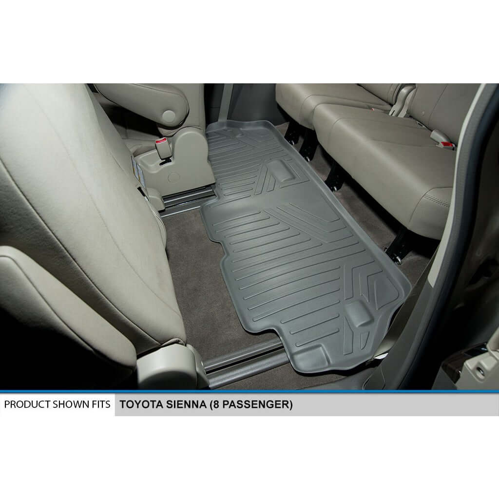SMARTLINER Custom Fit Floor Liners For 2011-2012 Sienna (8 Passenger Model with Power Folding 3rd Row Seats)
