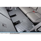SMARTLINER Custom Fit Floor Liners For 2014-2019 Toyota Highlander (with 2nd Row Bench Seat)