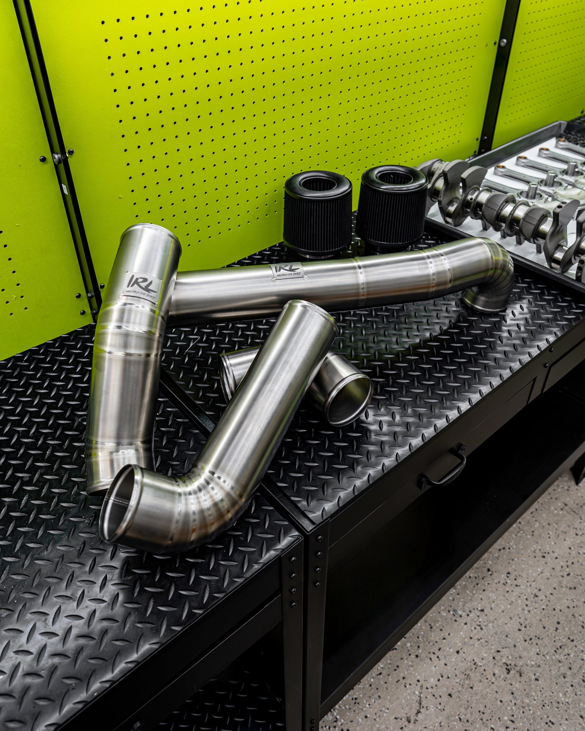 IRL BMW G8x Titanium Front Mount Intakes