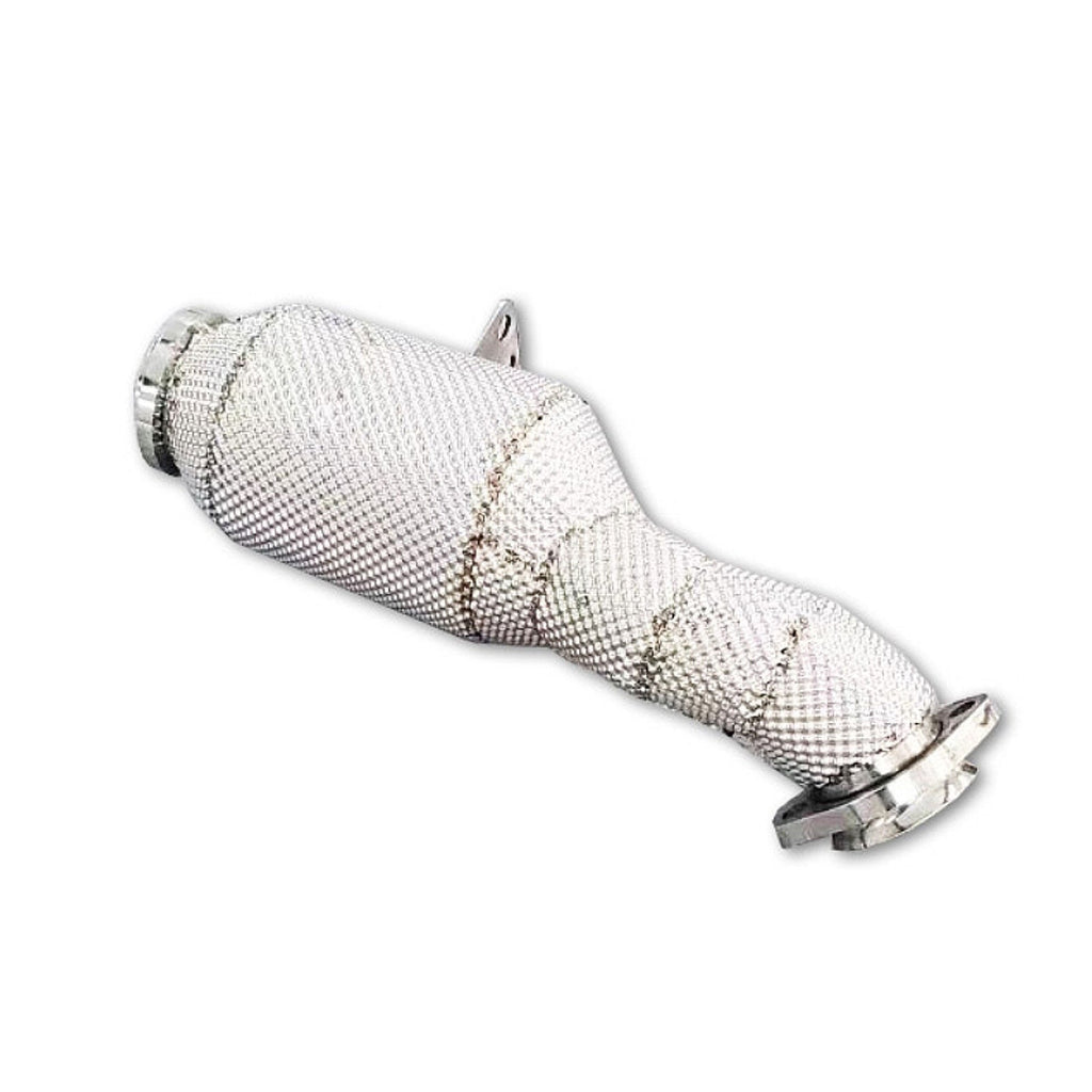 High Flow Catted Downpipe for Mercedes Benz C43 AMG 3.0T - Bull Boost Performance