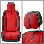 Drive Series Front Row Seat Covers Set - Black/Red