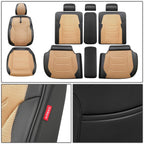 Sport Series Full Set Seat Covers - Black/Beige