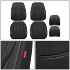 Touring Series Front Row Seat Covers - Black
