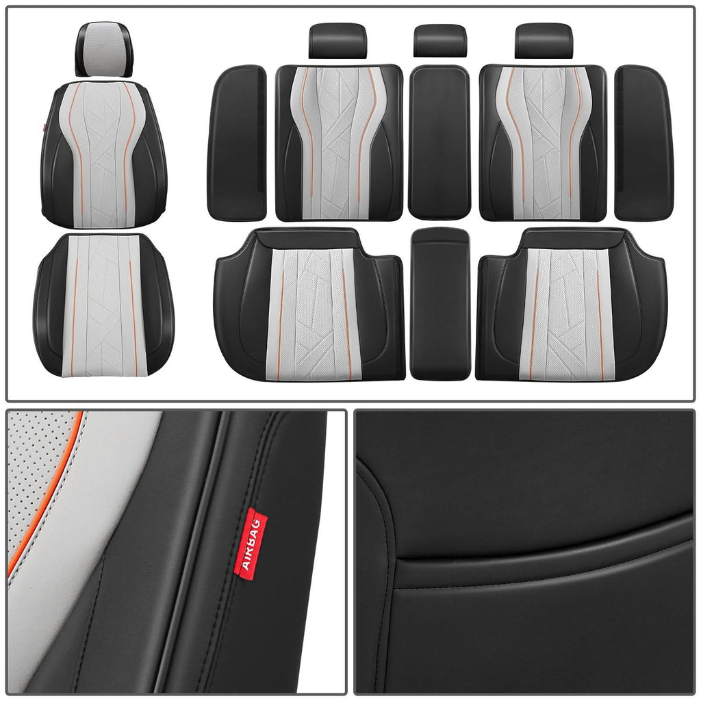 Touring Series Full Set Seat Covers Black/Grey