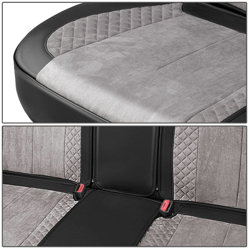 Voris Style Full Set Seat Covers - Black/Grey