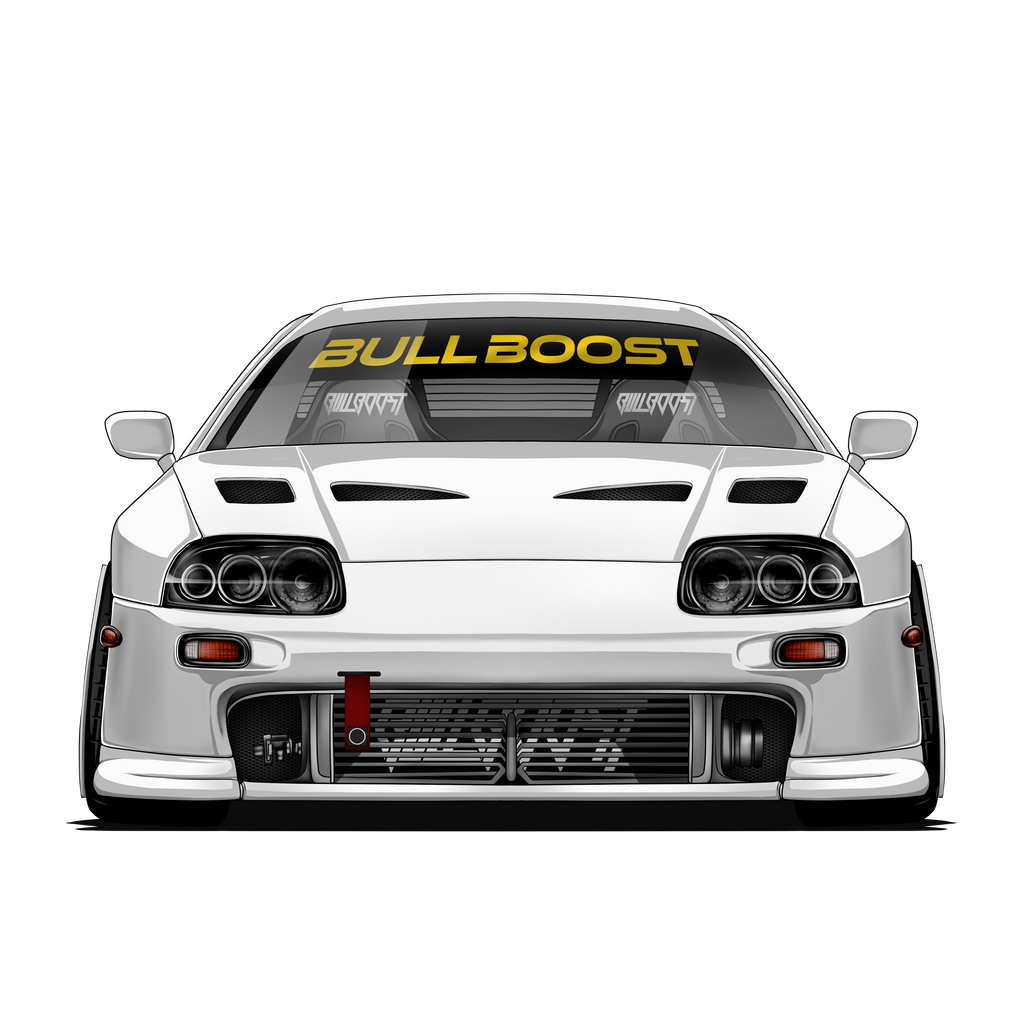 Bull Boost Vinyl Window Banner - Modern - Bull Boost Performance