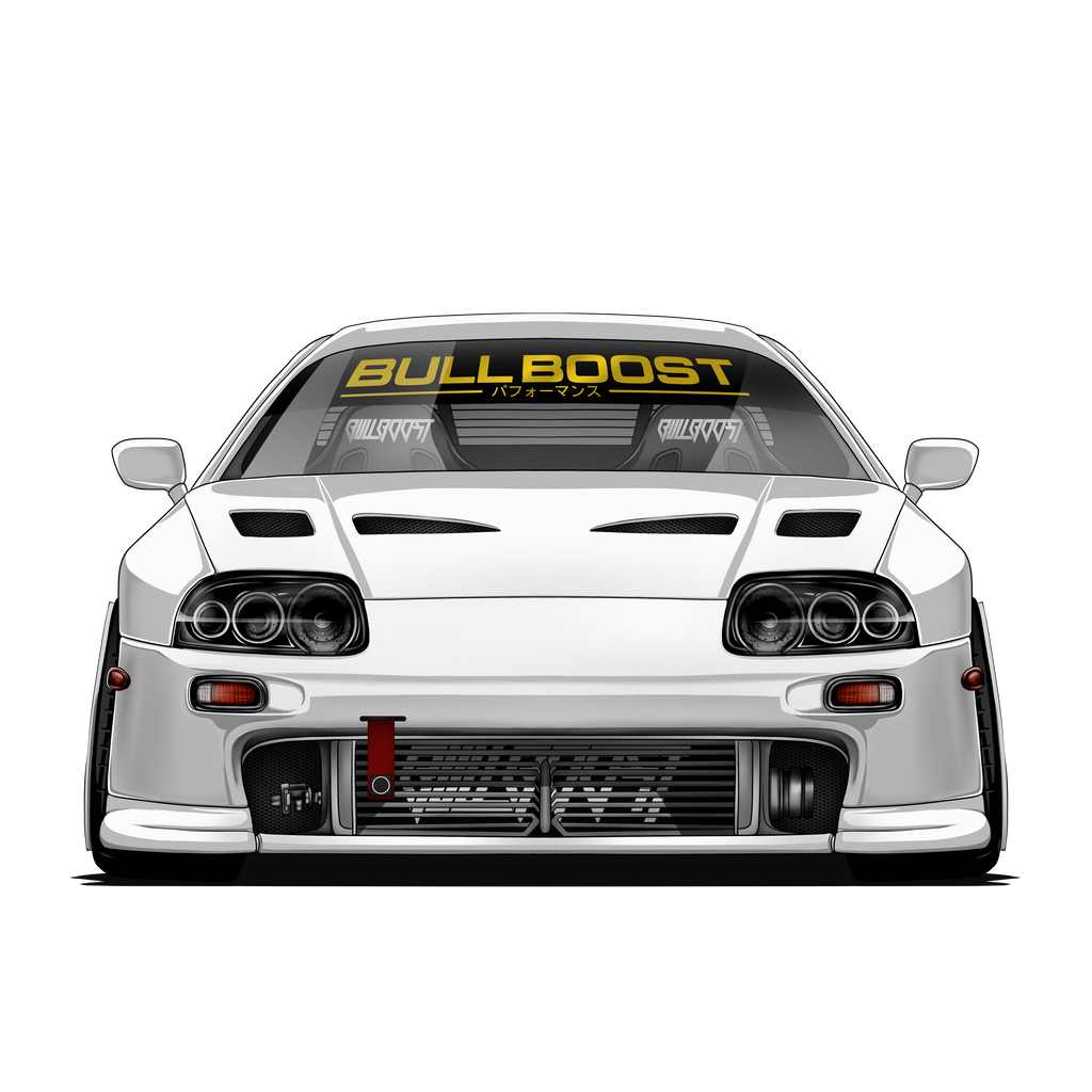 Bull Boost Vinyl Window Banner - Modern - Bull Boost Performance