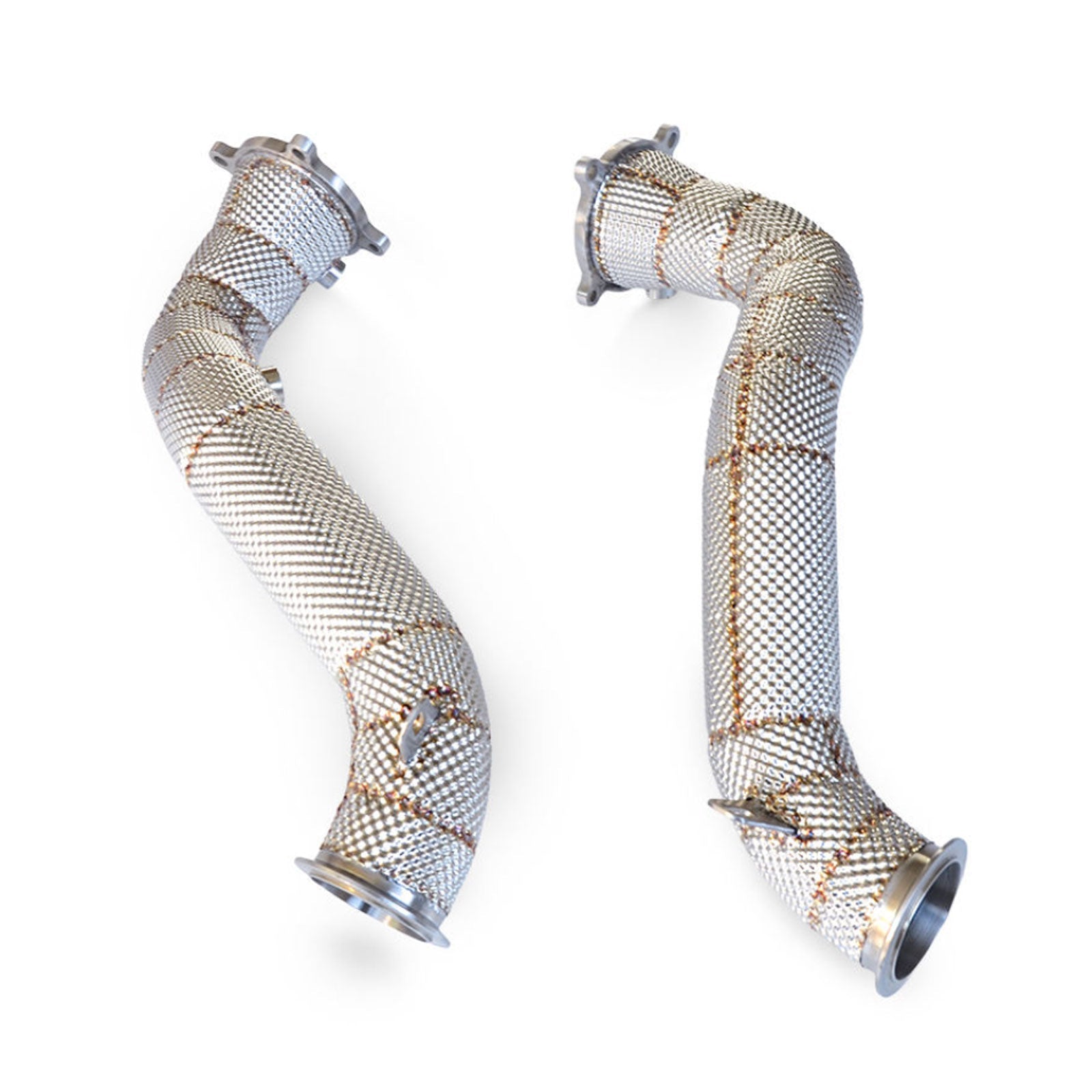 Catless Hi Flow Heat Shield Downpipes For McLaren 720s 4.0T - Bull Boost Performance