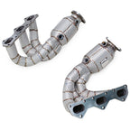 Catted Exhaust Manifold for Porsche Boxster Cayman 718 Spyder GTS GT4 - Bull Boost Performance