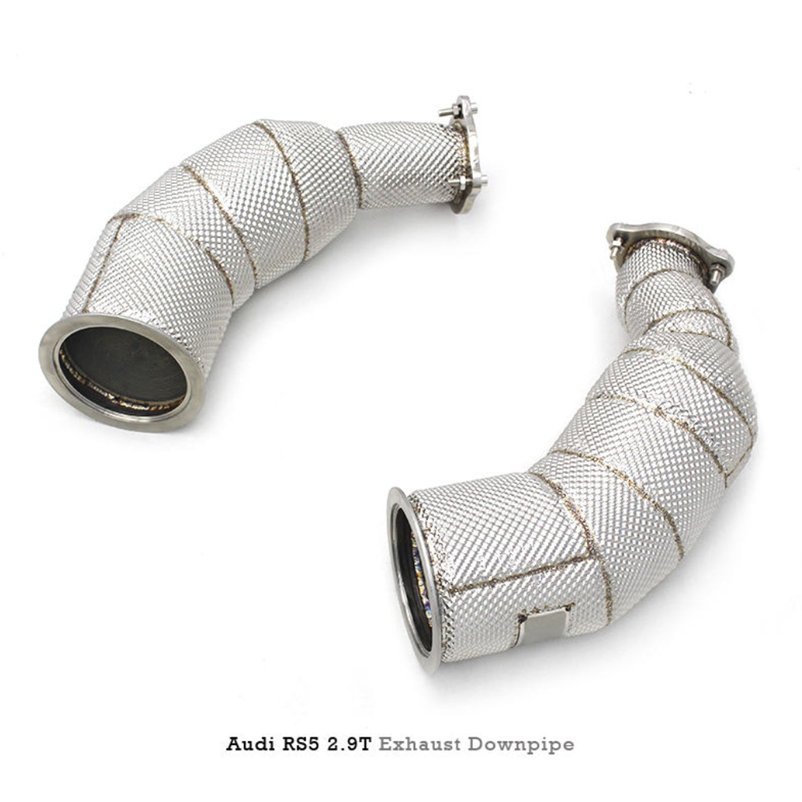 Catted High Flow 304 Stainless Exhaust Downpipe for Audi RS5 2.9T - Bull Boost Performance