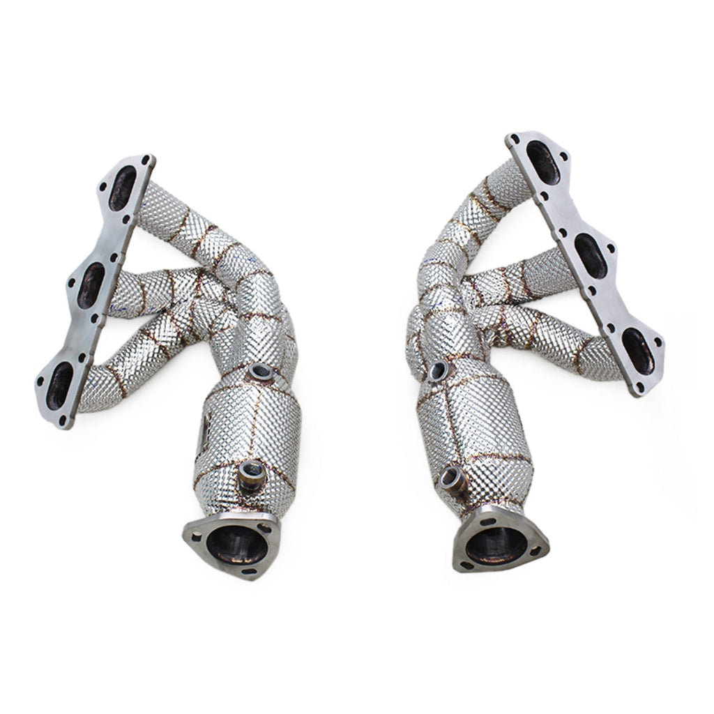 Catted Exhaust Manifold for Porsche Boxster Cayman 981 300 Cell - Bull Boost Performance