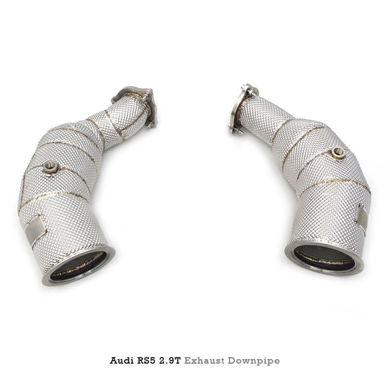 Catted High Flow 304 Stainless Exhaust Downpipe for Audi RS5 2.9T - Bull Boost Performance