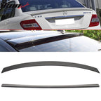 2008-2014 Benz W204 Unpainted AMG Style Trunk & OE Roof Spoiler ABS