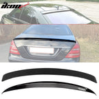 Fits 07-13 W221 Trunk Spoiler & L Type Roof Wing #040 Black