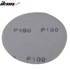 50PC 5" Wet Dry No Hole Sand Paper Disc 100 Grit Repair Sandpaper