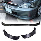 Fits 99-00 Civic T-R Front Bumper Lip +2PC Rear Bumper Lip Spats
