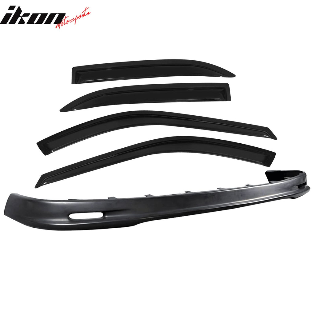 Fits 96-97 Honda Accord Mugen Front Bumper Lip + Sun Window Visor