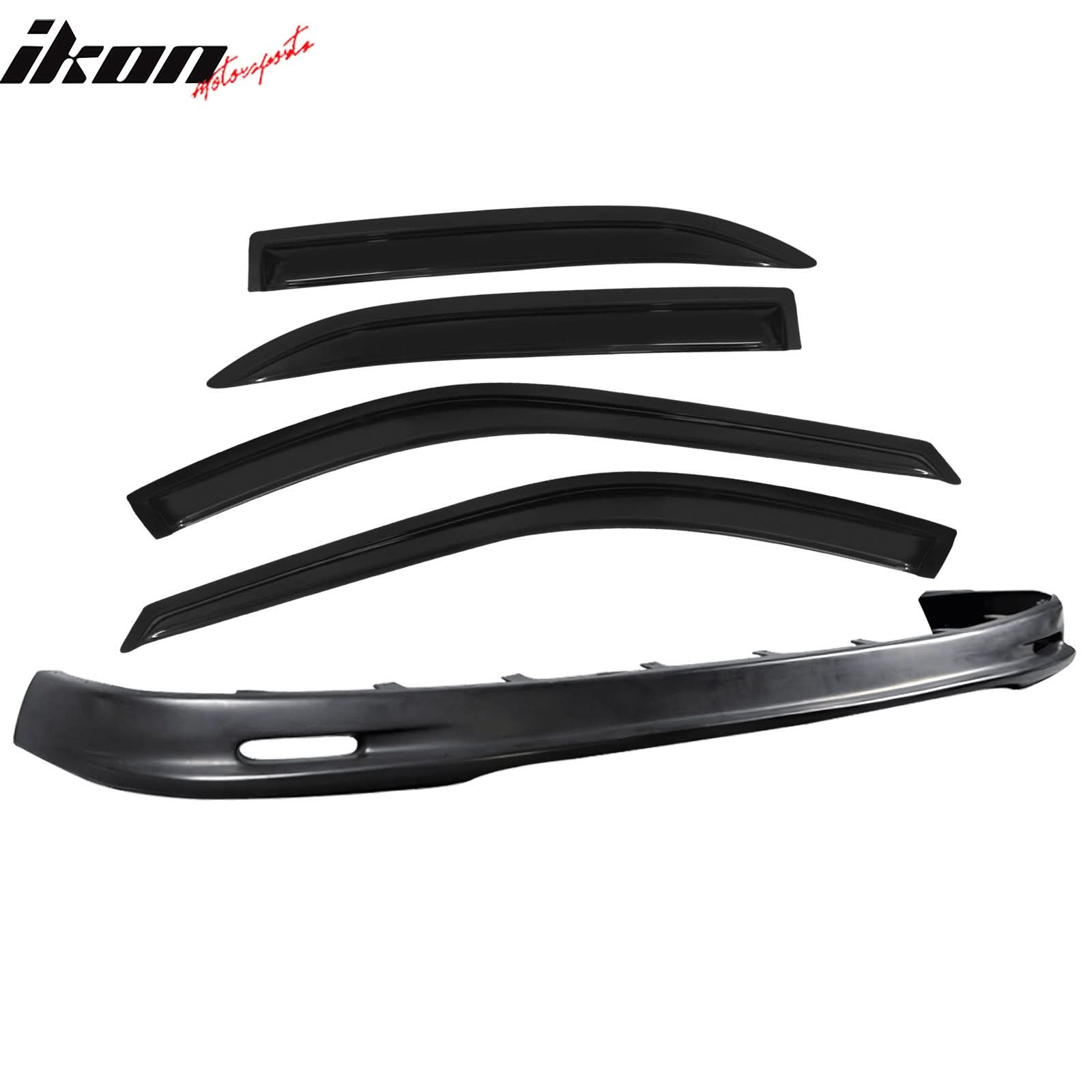 Fits 96-97 Honda Accord Mugen Front Bumper Lip + Sun Window Visor