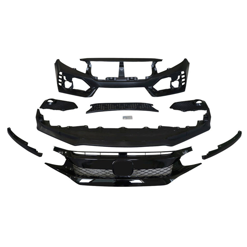 2016-2021 Honda Civic Sedan Type R Style CTR Bumper + Lip +Grille
