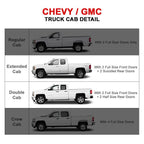 2019-2022 Chevy Silverado Sierra Double Cab 6in SS Side Step Nerf Bars