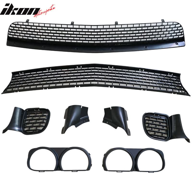 2008-2014 Dodge Challenger Front Bumper + Demon Lip + Fender Flares