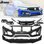 2016-2018 Honda Civic Type-R Front Bumper & Lip Gloss & DRL Light