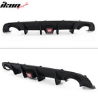 2015-2023 Dodge Charger Black Rear Bumper Diffuser Red Brake Light PP