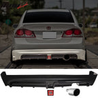 2006-2011 Honda Civic Rear Bmuper Lip LED 3RD Brake Light Muffler Tip