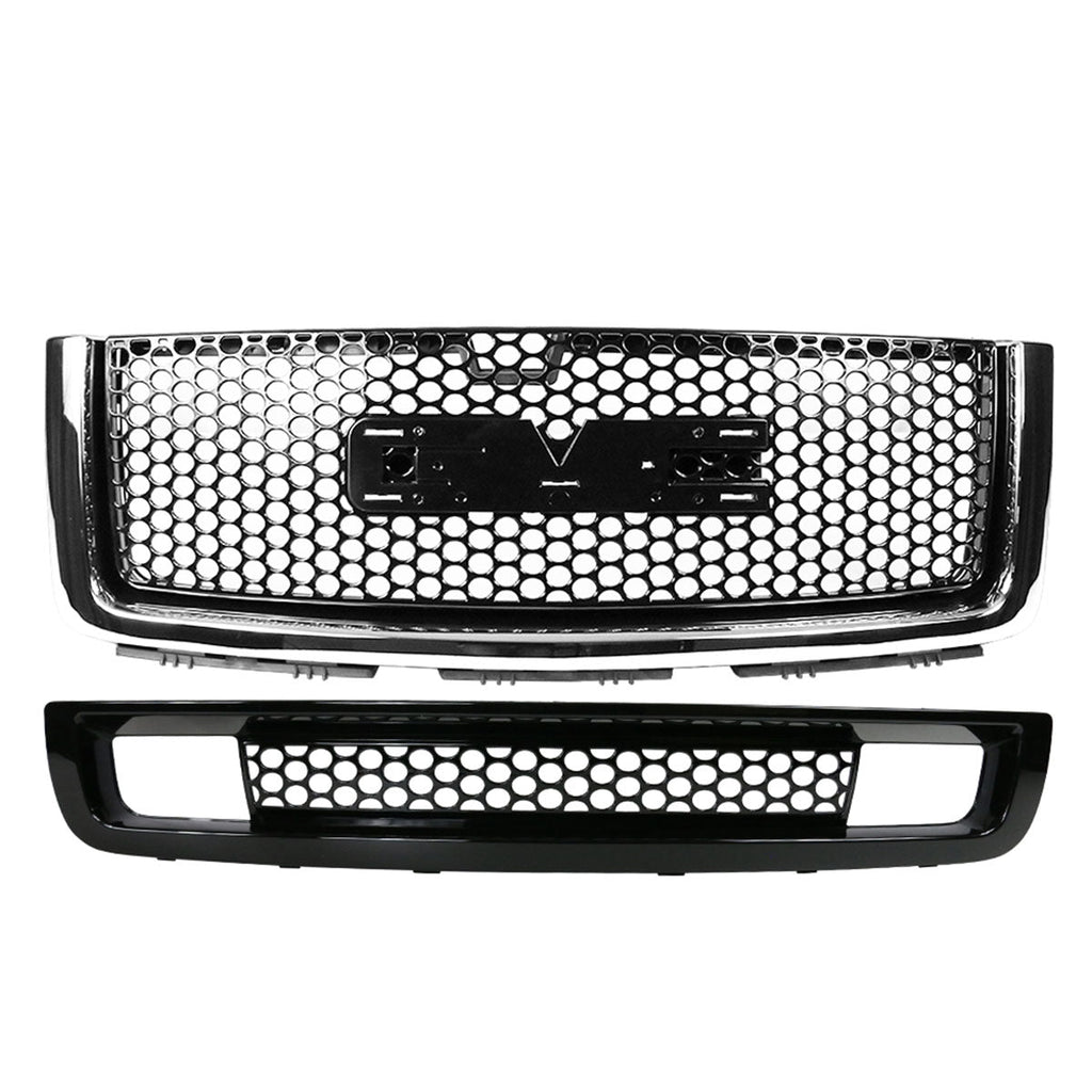 2007-2013 GMC Sierra 1500 Denali Upper Grille Lower Bumper Grille ABS
