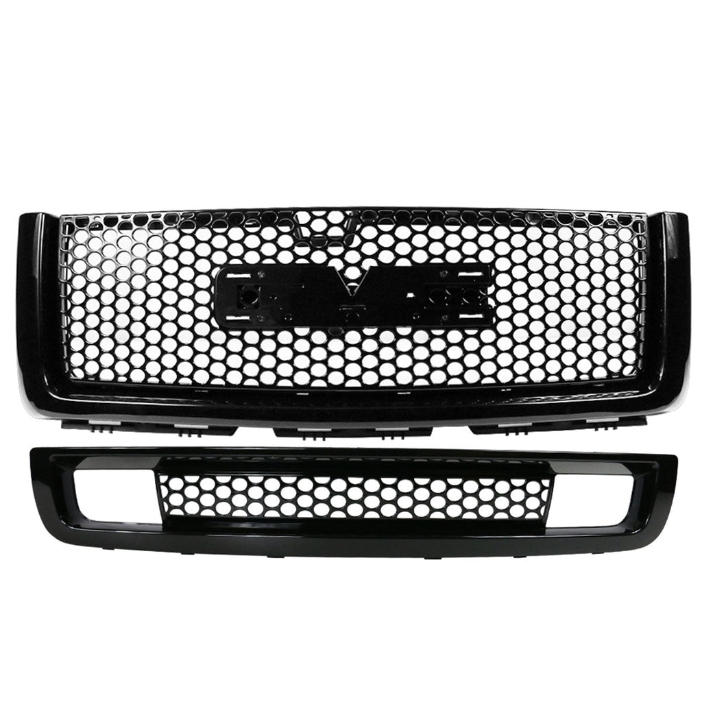 2007-2013 GMC Sierra 1500 Denali Upper Grille Lower Bumper Grille ABS