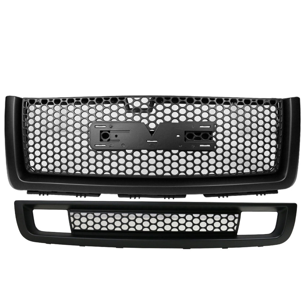 2007-2013 GMC Sierra 1500 Denali Upper Grille Lower Bumper Grille ABS