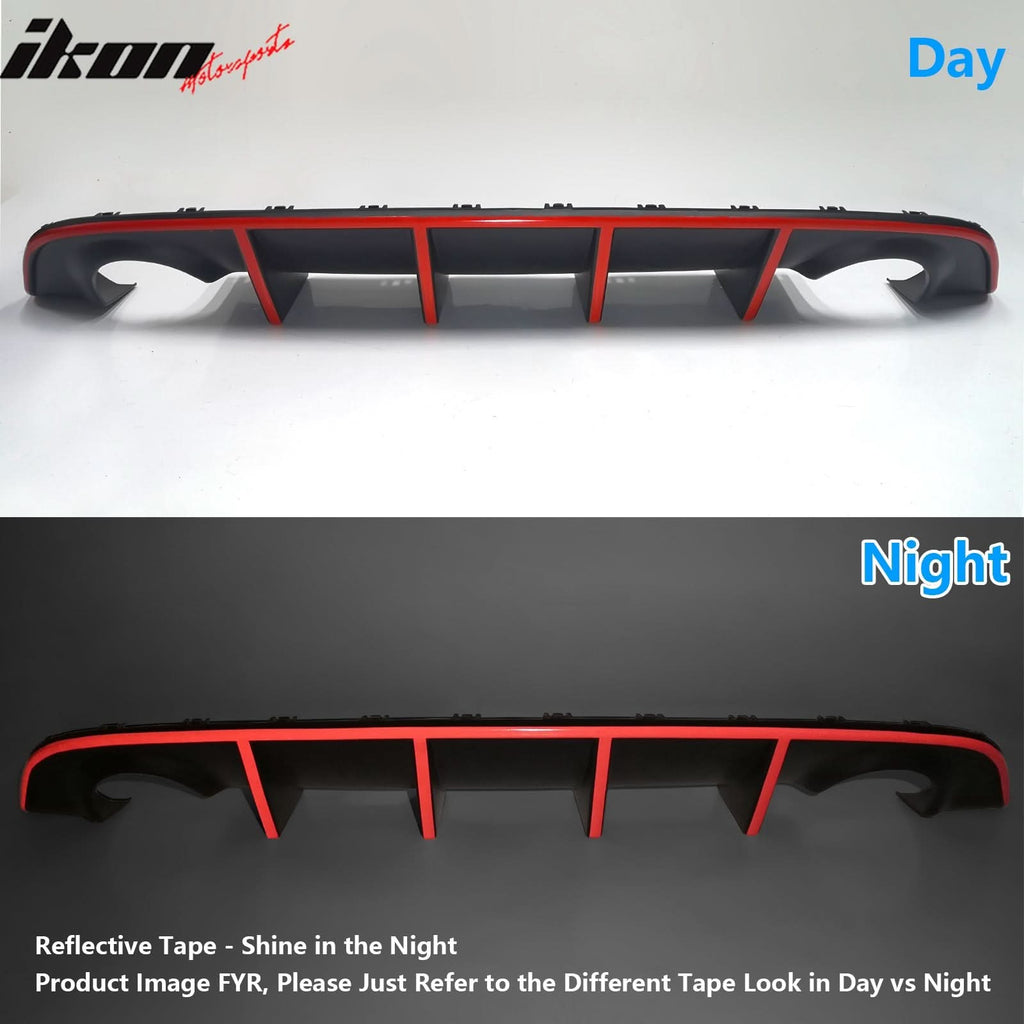2015-2023 Dodge Charger SRT Rear Diffuser with Reflective Tape PP