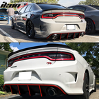 2015-2023 Dodge Charger SRT Rear Diffuser with Reflective Tape PP