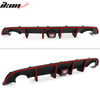 2015-2023 Dodge Charger Rear Diffuser w/ LED Lamp & Reflective Tape PP