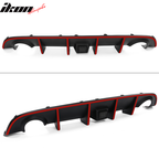 2015-2023 Dodge Charger Rear Diffuser w/ LED Lamp & Reflective Tape PP