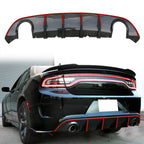 2015-2023 Dodge Charger SRT V3 Rear Diffuser with Reflective Tape PP