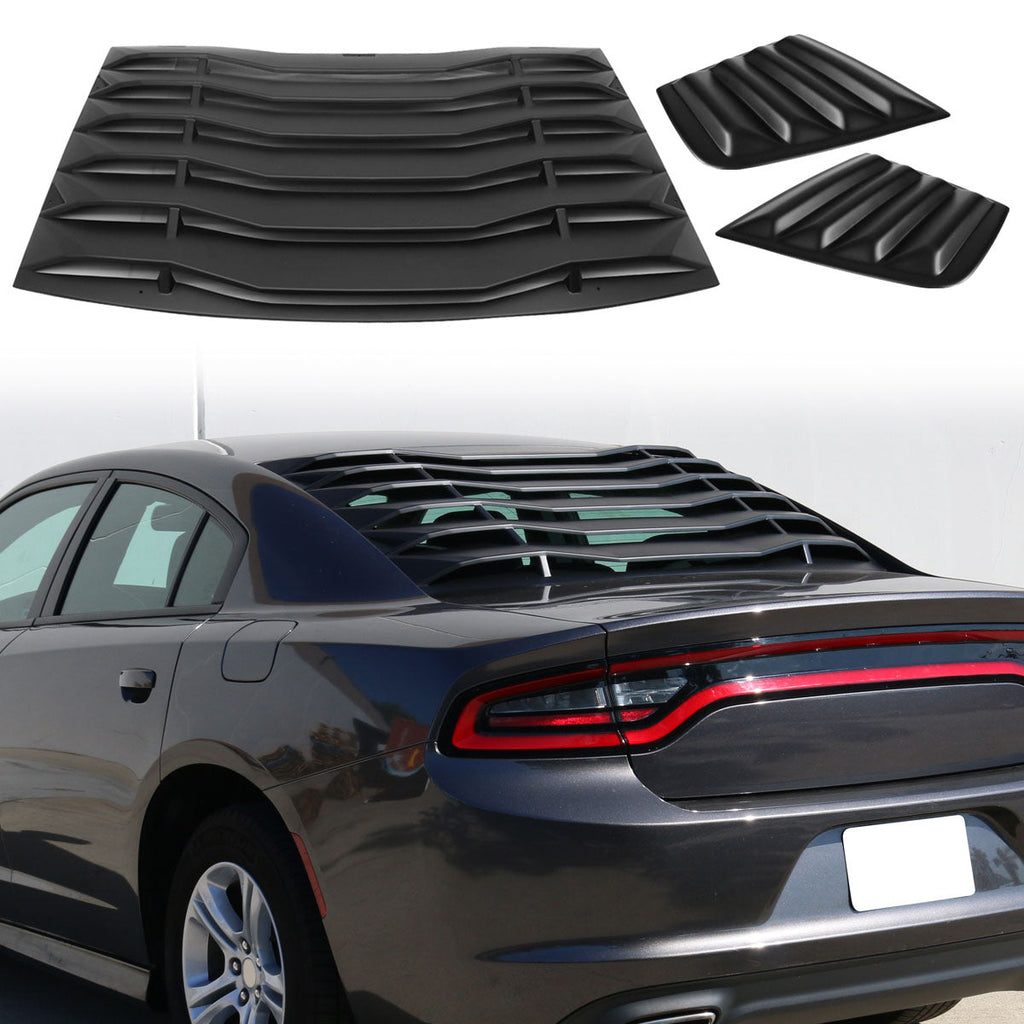 2011-2023 Dodge Charger Unpainted Rear Side Window Louver Air Vent ABS
