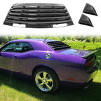 2008-2023 Dodge Challenger XE Style CFL Rear Side Window Louver Scoops