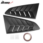 2015-2023 Ford Mustang Coupe Unpainted Rear Side Window Louver ABS