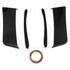 2015-2017 Ford Mustang Unpainted Side Window Louver Rear Fender Scoop