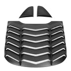 2015-2023 Ford Mustang Coupe Matte Black Rear Side Window Louver ABS