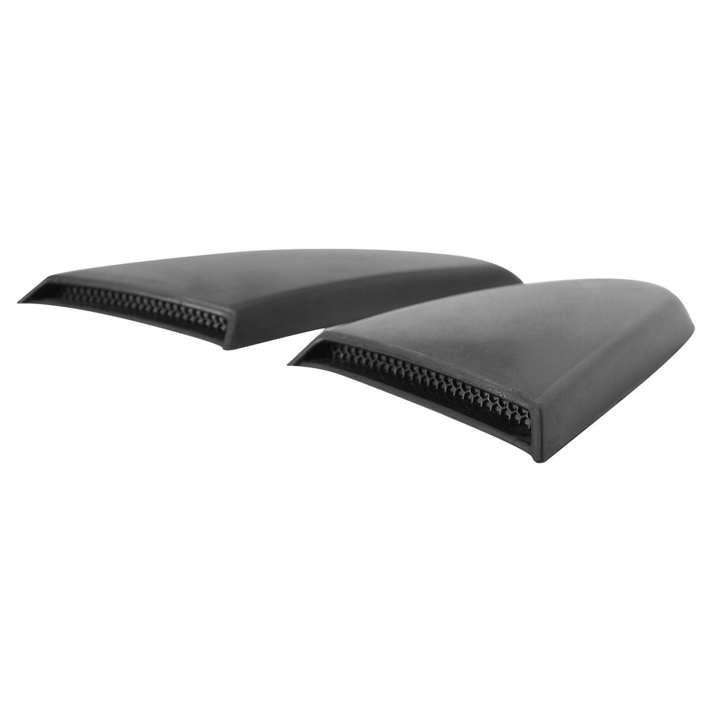 2015-2023 Ford Mustang GT Style Black Rear Side Window Louver ABS