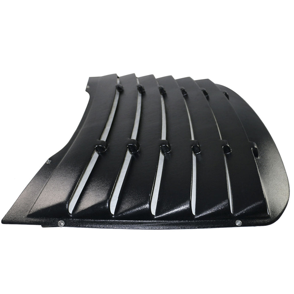 2015-2023 Ford Mustang V Style Matte Black Rear Side Window Louver ABS