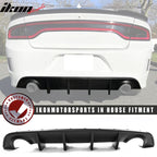 2015-2023 Dodge Charger Black Rear Bumper Conversion Diffuser Lip PP