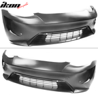 2017-2023 Tesla 3 Unpainted Black Front Bumper Shield Guard Cover PP