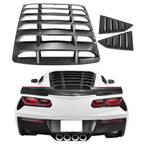 2014-2019 Chevy Corvette C7 Classic Style Side Rear Window Louvers ABS