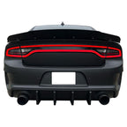 2015-2023 Dodge Charger IKON Matte Black Rear Bumper Cover Diffuer PP